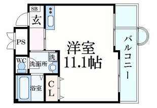 チェリービュウ芦屋川の物件間取画像